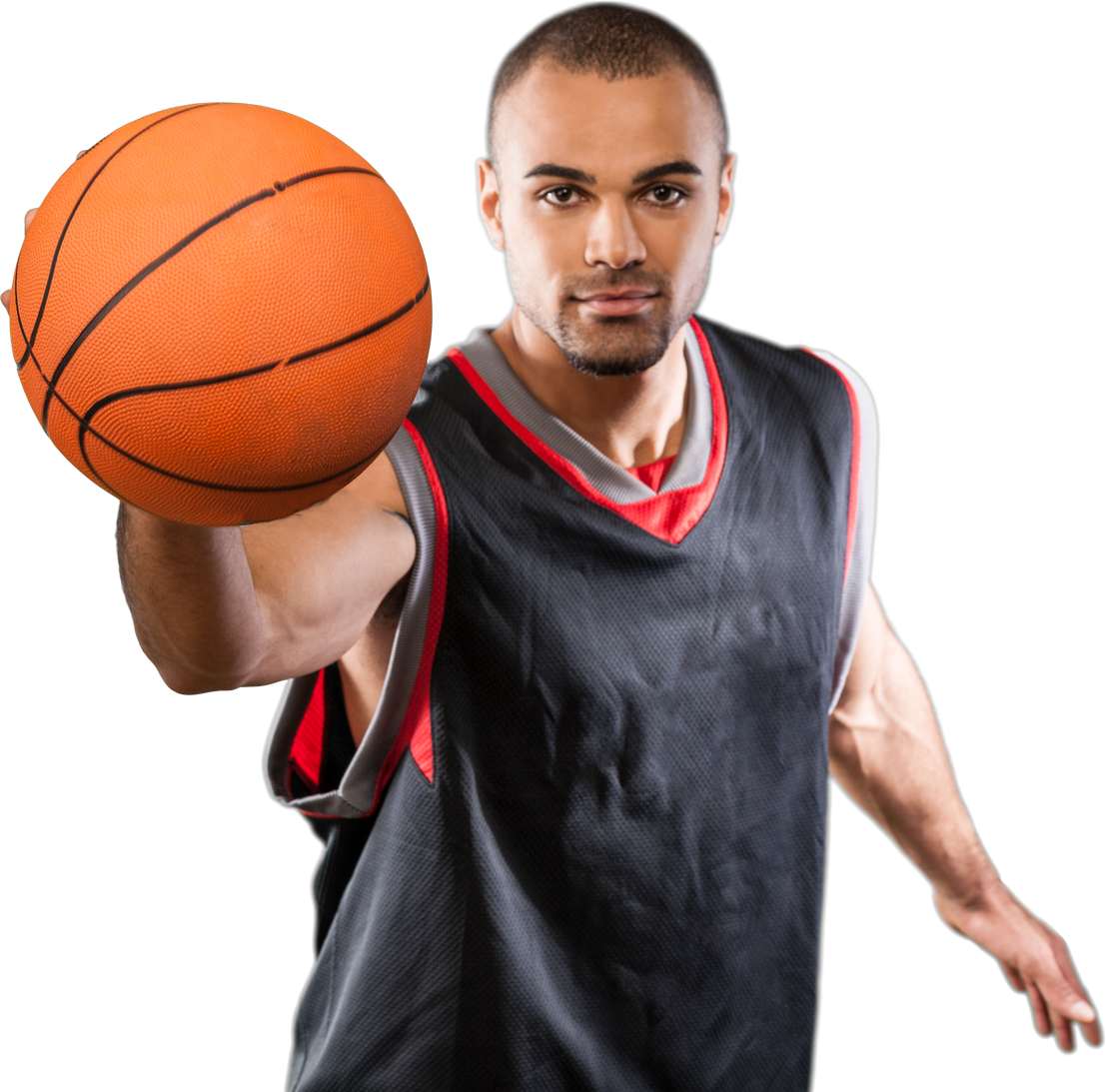 Basketball Player Giving a Ball - Isolated